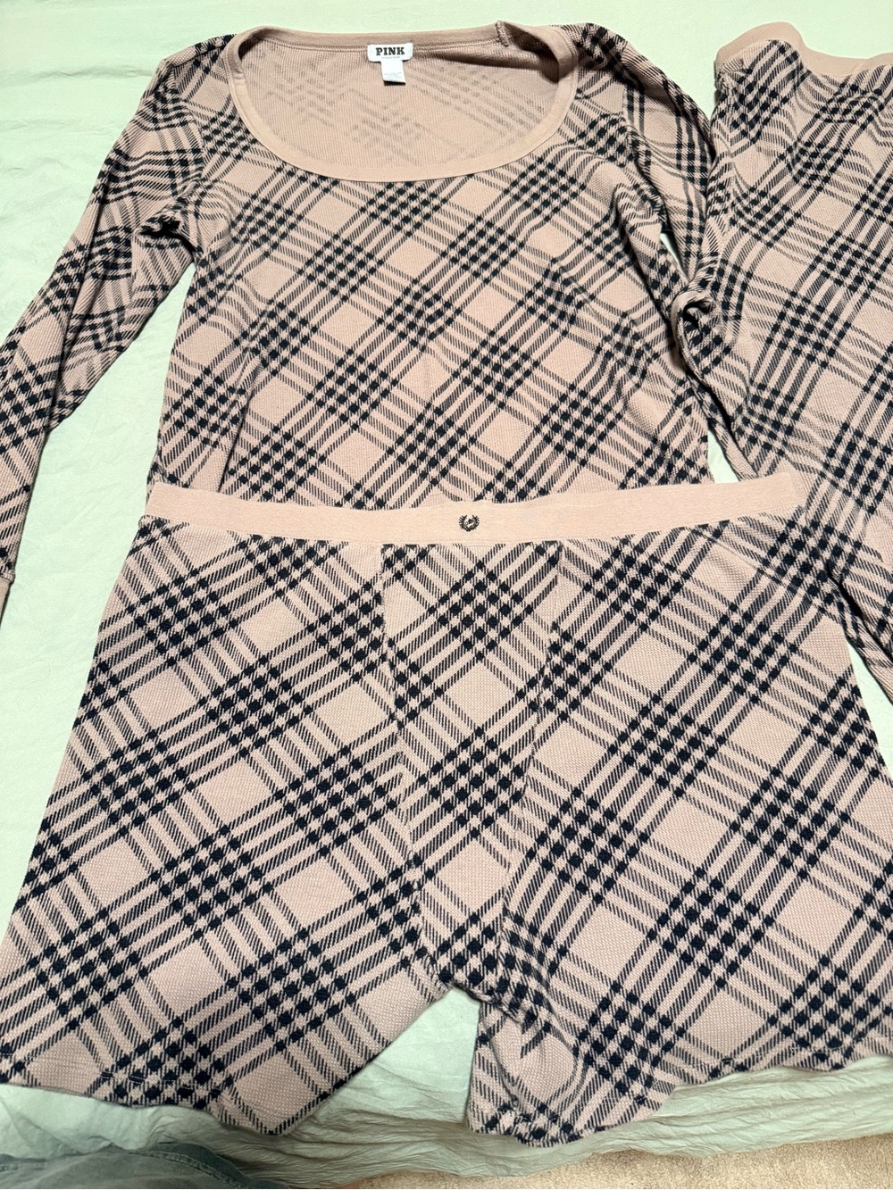 PINK Plaid Lounge Set